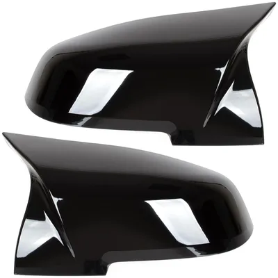 Produktbild von BMW 3er F30 F31 (ab 2012) - Schwarz glänzende Spiegelkappen, links + rechts, 2-teiliges Set