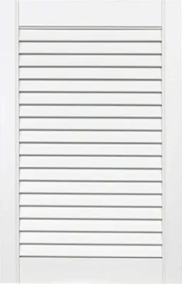 Produktbild von ben+camilla.com offene Lamellentür 61,5x39,4cm weiß PREMIUM LACKIERT Massivholz Kiefer
