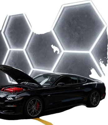 Produktbild von Garagenlicht, superhelles LED, anpassbare Einrichtung, 5 Sechseck