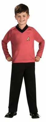 Immagine prodotto di Costume da Scotty per bambini, colore rosso e nero, taglie S-L, taglia: L