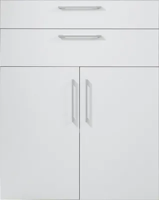 Produktbild von Tür- und Schubkastenset - 84 x 105 cm - Weiß - 2 Türen - 2 Schubladen