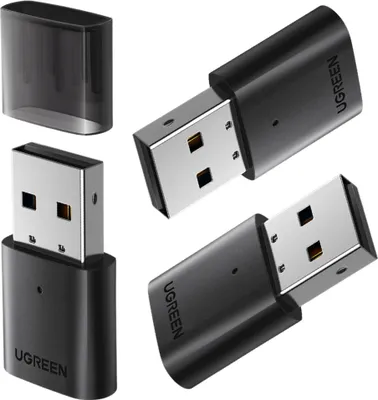 Obrázok produktu pre Ugreen adaptér, Bluetooth 5.0, USB-A, čierny (CM390)