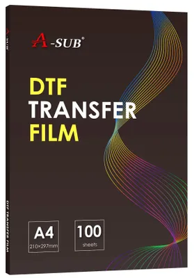 DTF Transferfolie A4, 100 Blatt, doppelseitig matt, für T-Shirts
