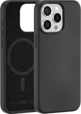 Image de Coque Silicone Renforcée MagSafe pour IP15 Pro Noire