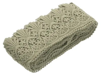 Kantenband, 7,6 cm x 9,6 m, mittelgrau, Baumwolle, elastisch, DIY