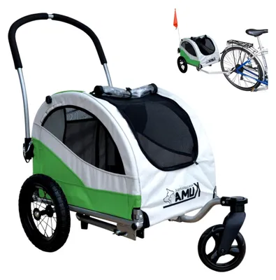 Produktbild von Kuma – Hundeanhänger, Hundewagen, Fahrradanhänger und Buggy für Hunde, klappbar, leicht und stabil, geeignet für Ausflüge und den Transport Ihres Haustiers