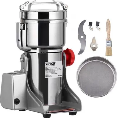Produktbild von Tragbare Getreidemühle 700g 2500W Edelstahlmühle Pulvermaschine
