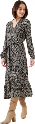 Produktbild von Garcia H30280 Langarm-midikleid Schwarz S Frau Schwarz S