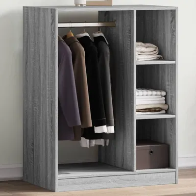 Produktbild von Möbel Kleiderschrank Räuchereiche 77x48x102 cm Holzwerkstoff - Garderobenständer 840811