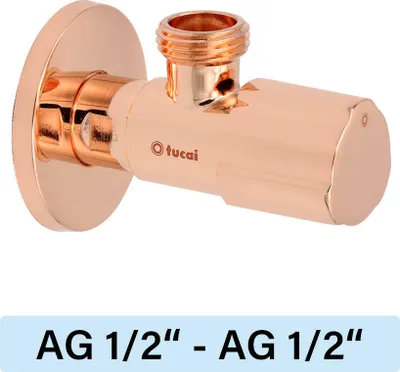 Produktbild von Eckventil Tucai TMM C850 Premium AG/AG 1/2"-1/2" rosegold