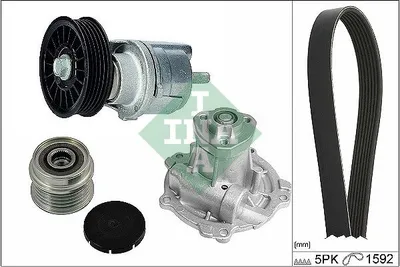 Produktbild von INA Wasserpumpe + Keilrippenriemensatz 529 0162 30 für VW PASSAT Variant (3B5)