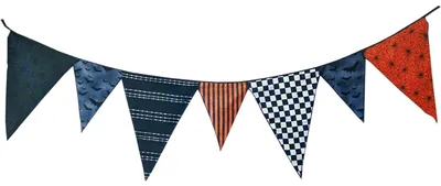 Produktbild von Halloween Dekoration - Girlande (Stoff, 2m)
