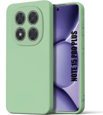 Image de Coque pour Xiaomi Redmi Note 15 Pro Plus 5G, Silicone Liquide Ultra Fine Antichoc - Vert