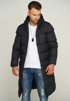 Produktbild von SOULSTAR Herren Parka mit Kapuze als Langer Steppmantel - Winterjacke S2KANSK Herren warmer Wintermantel Pufferjacke Steppjacke