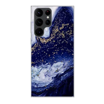 Produktbild von MuchoWow® Handyhülle Schutzhülle Hülle für Samsung Galaxy S22 Ultra Marmor - Gold - Natursteine Silikon Softcase Handy Hülle - Abbildung