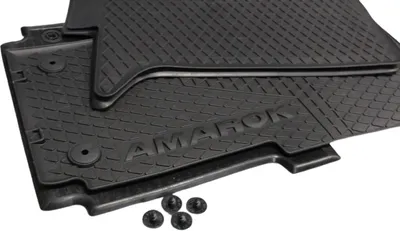 Produktbild von Original Volkswagen Amarok 2010-2023 Gummifußmatten-Set, vorne und hinten