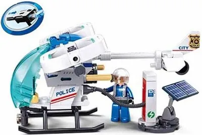 Produktbild von Sluban Metropolis M38-B1217C Luftpatrouillen-Hubschrauber: Luftpatrouille