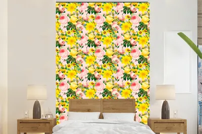 Obrázek produktu pro MuchoWow® Fototapety do obývacího pokoje nebo ložnice tapety vinylové motivy tapety Květiny - Růže - Jaro 170x260cm