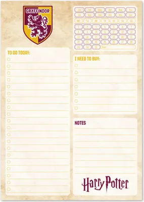 Produktbild von Notizblock - Notizbuch Basic - Harry Potter - Gryffindor