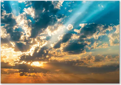 Produktbild von Tulup® Glas-Bild - 100 x 70 - Wandbild aus Glas - Wandkunst - Wandbild hinter gehärtetem Sicherheitsglas - Landschaften - Sonnenuntergang - Mehrfarbig