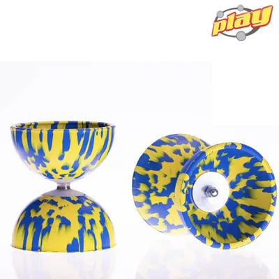 Obrázok produktu pre Diabolo Play Rainbow, diabolo, 105 mm, 260 g, žltá - modrá
