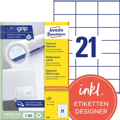 Obrázok produktu pre Viacúčelové štítky Avery