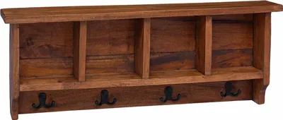 Zdjęcie produktu dla vidaXL Wieszak na ubrania brązowy 70 x 11 x 27 cm lite drewno mahoniowe