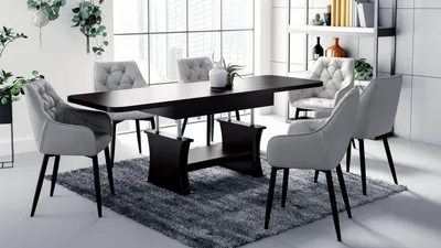 Produktbild von Design Couchtisch DA-777 höhenverstellbar ausziehbar 120 bis 200 cm Tisch Ablage Esstisch Wohnzimmer abgerundete Ecken