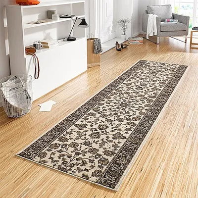 Produktbild von Designer Velours Läufer Vintage Creme, Größe:80x200