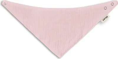 Produktbild von Musselin Baby und Kleinkind Halstuch  1 Stück Dreieckstuch Spucktuch Baumwolle Lätzchen FarbeLight Pink