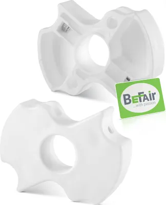 Produktbild von Stehtisch Fuß Zubehör Ersatzteil Scharnier Halter Raster Klemme Plastik Weiß (Mittelteil) …