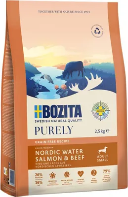 Produktbild von BOZITA Purely Adult Small Salmon and beef - trockenfutter für Hunde - 2 5kg