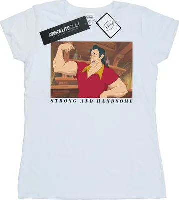 Produktbild von Disney - "Beauty And The Beast Handsome Brute" T-Shirt für Damen BI15427 (M) (Weiß)