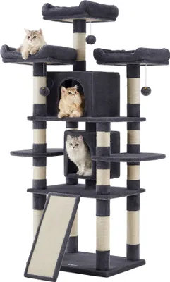 Produktbild von Kratzbaum 172 cm, für große Katzen, Grau