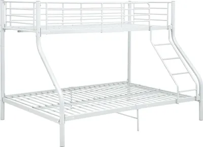Produktbild von vidaXL Etagenbettgestell Weiß Metall 140x200 cm/90x200 cm