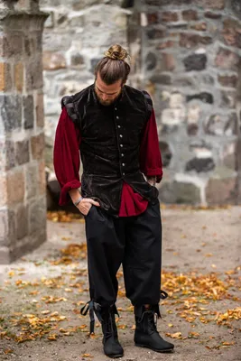 Produktbild von Kniebundhose Schwarz "Vincent" XXL