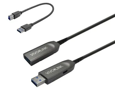 Image de Vivolink PROUSB3AAF50 Câble USB 50 m USB 3.2 Gen 1 (3.1 Gen 1) USB A Noir