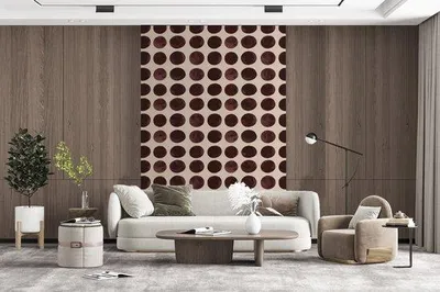 Produktbild von Fotobehang Stippenpatroon in Braun, 2,25m x 3,5m