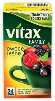 Productafbeelding van Vitax Family Fruitbosmengsel, 24 theezakjes x 2 gram