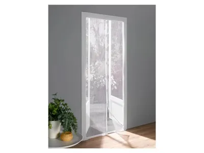 Produktbild von LIVARNO Home Insektenschutz Fliegengitter, magnetisch- Türnetz 100x220 cm, weiß