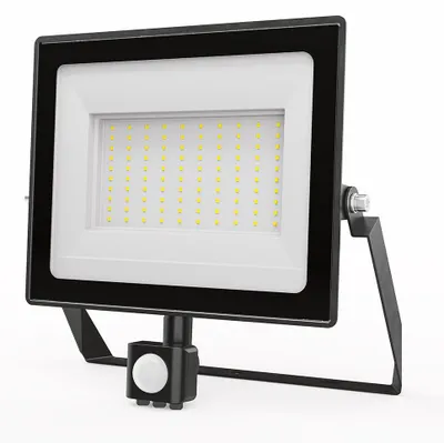 Image de HOFTRONIC - Projecteur LED avec détecteur 100W 8700lm 6500K IP65 Noir