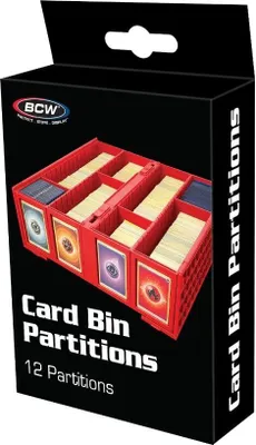 Produktbild von BCW Card Bin Partitions Red (12 ct.)