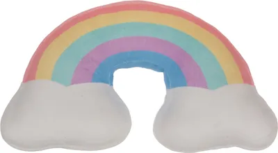 Produktbild von Plüsch-Regenbogenkissen, Pastell
