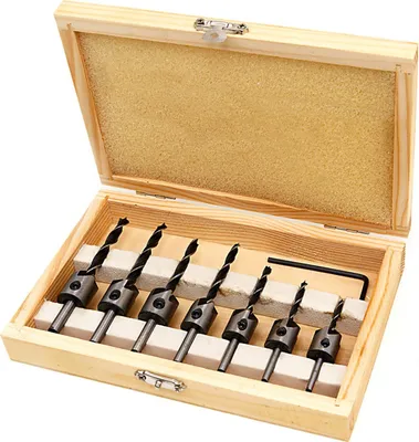 Produktbild von Hochleistungs-Holzbearbeitungssatz, 8-teilig, verzinkt.