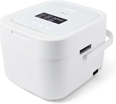 Produktbild von Yum Asia Hotaru Induktionskochtopf für Reis mit Keramikbeschichtung (3 Tassen, 0,54 Liter), 7 Reiskochfunktionen, 5 Multifunktionen, LED-Display (weiß)