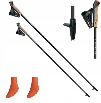 Produktbild von Nordic-Walking-Stöcke Gabel X-5 110 cm Carbon Ergonomischer Griff Ncs Active Tip
