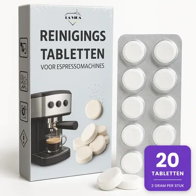 Productafbeelding van Reinigingstabletten Koffiemachine - 20 stuks - Jura, Siemens, Bosch, Philips