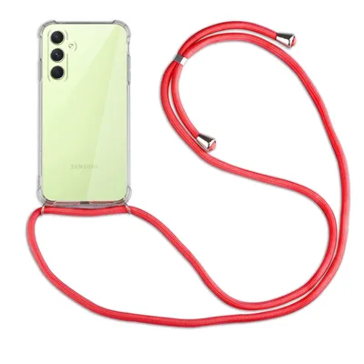Produktbild von Handykette für Samsung Galaxy A54 5G Handyhülle mit Band Case Hülle mit Kordel Rot