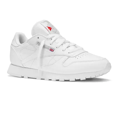 Produktbild von Reebok Classic Damen Leder Sneaker Weiß mit Dämpfung, Atmungsaktivität, Traktion und Strapazierfähigkeit, normale Passform, EUR 39 | UK 6 | US 8.5 | CM 25.5