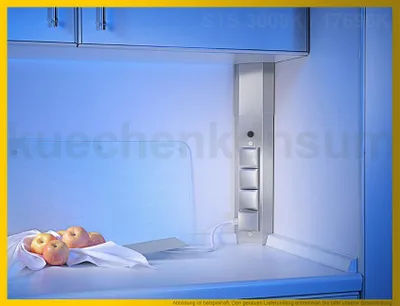 Produktbild von Thebo Ecksteckdose 17696K Edelstahl 4fach STS 3008K mit Klappe und Schalter